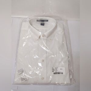 Devon & Jones Classic Men's White Shirt Size (L)